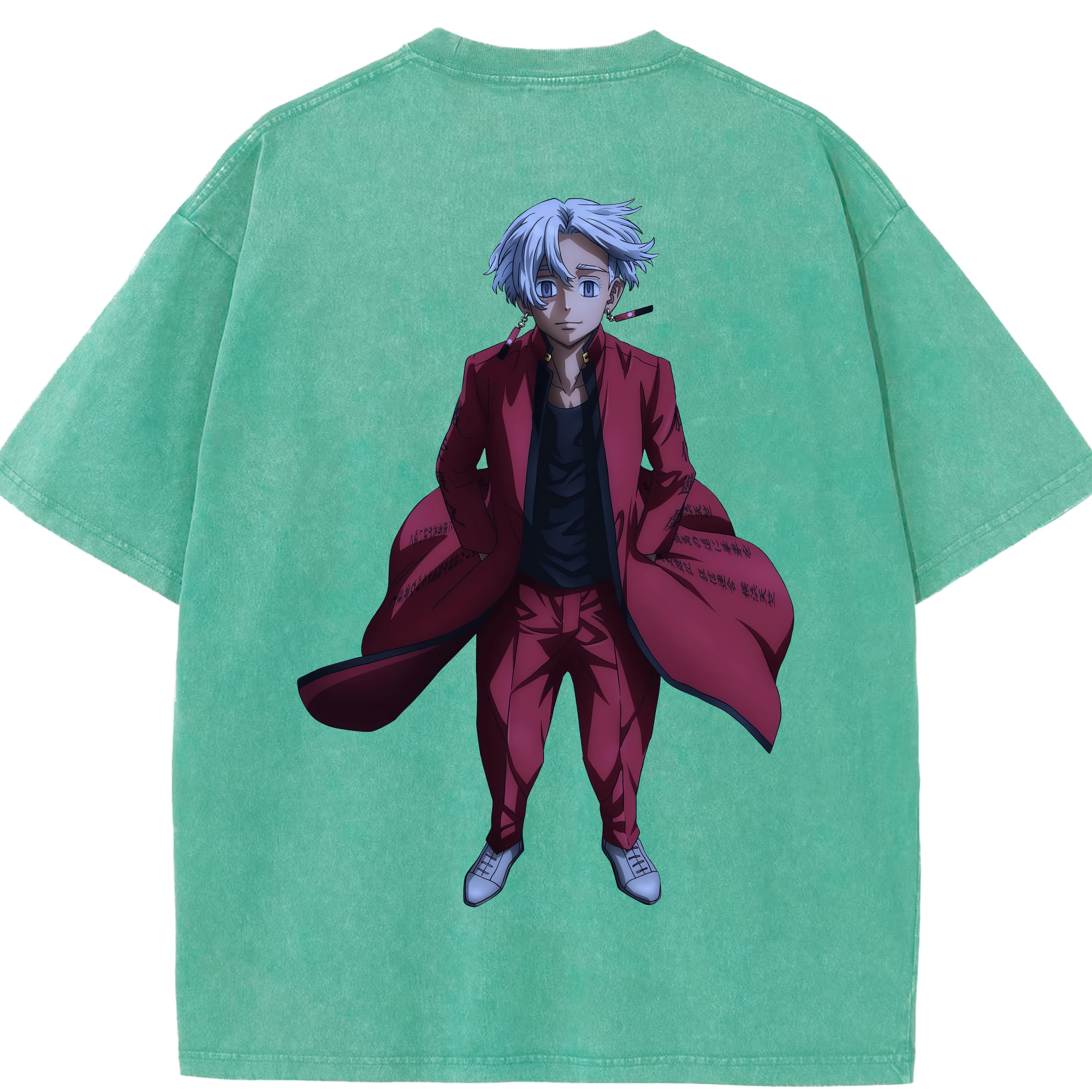 （画像用） 東京リベンジャーズ Tokyo Revengers 綿100% ヴィンテージ風 半袖Tシャツ（背面プリント）